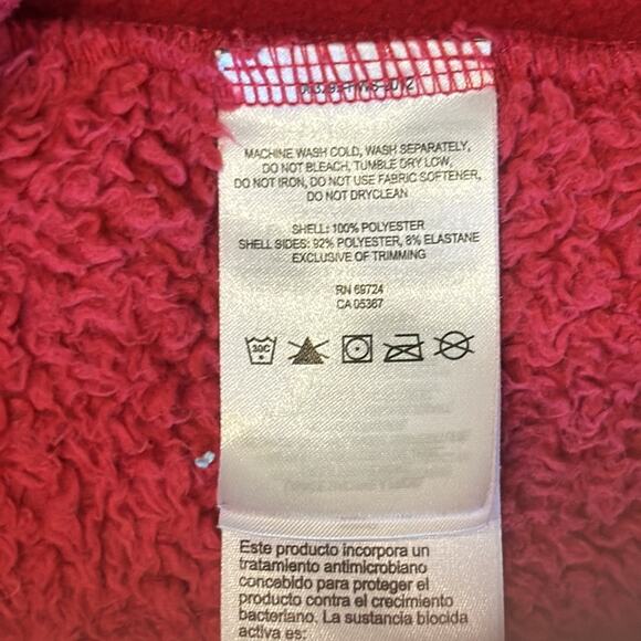 Columbia Women's Polar Yeti Plush Fleece Jacket Cherry Red Size M - Picture 5 of 8